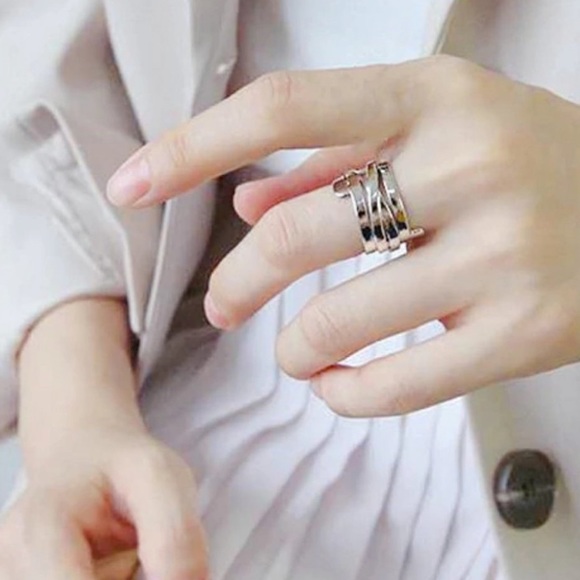 **NEW 925 Sterling Silver Infinity Adjustable Ring - Picture 4 of 5